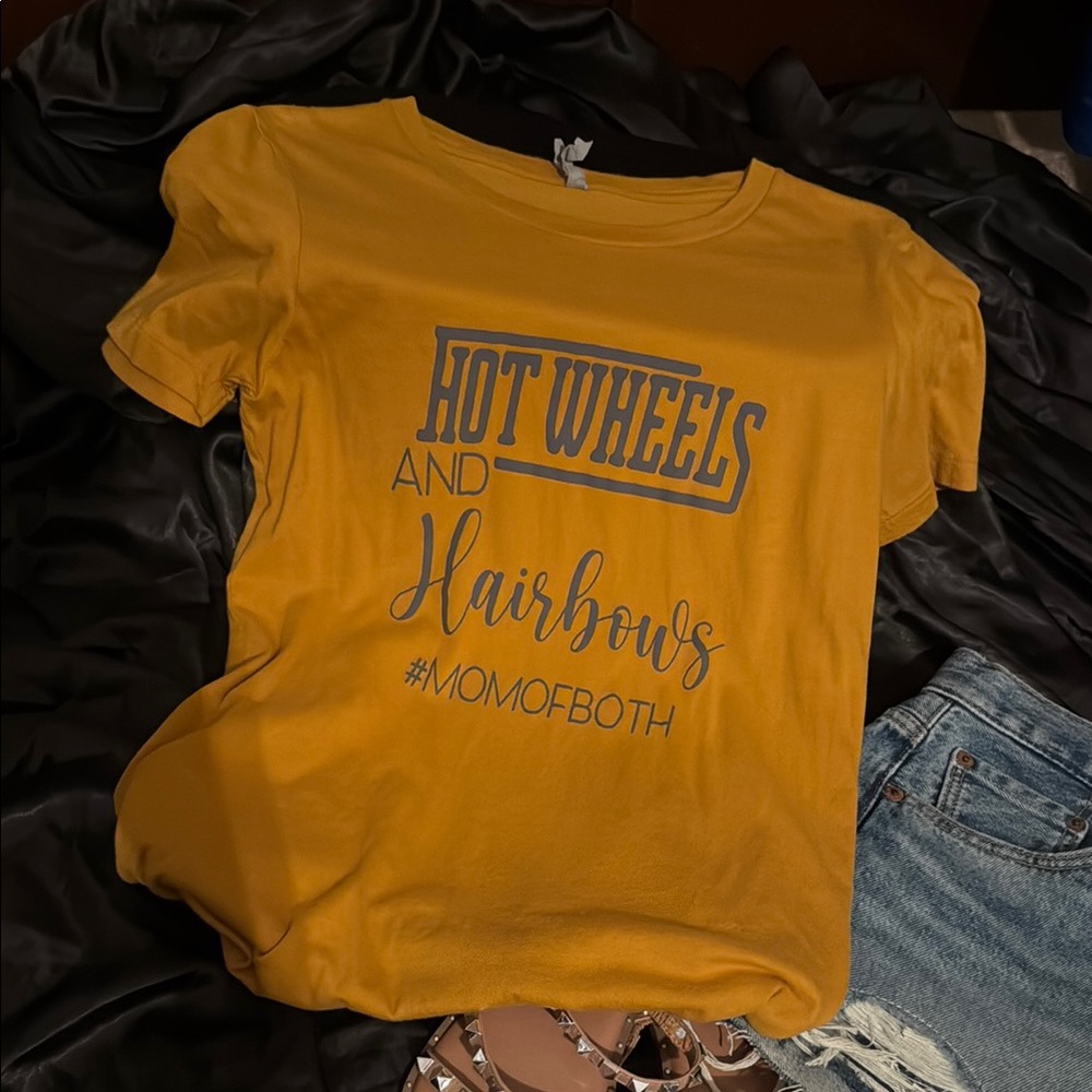 Next Level Apparel Yellow Graphic Tee